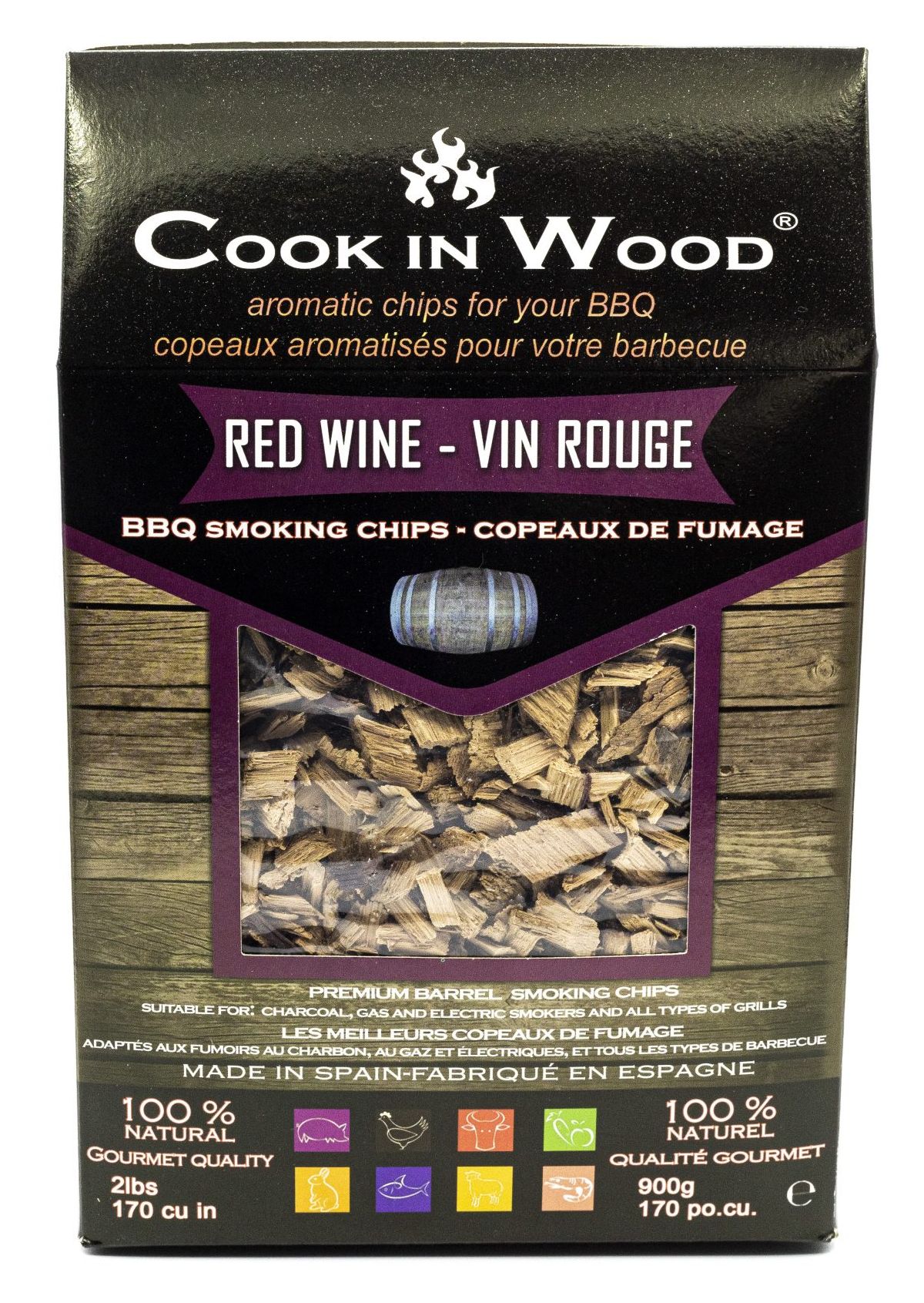 Cook in Wood Red wine udící lupínky, 900 g