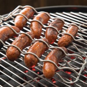 Steven Raichlen Best of Barbecue Nerezový rošt na grilování klobás