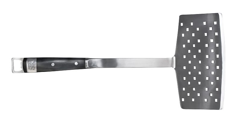 Steven Raichlen Best of Barbecue Obracečka na rybu s dřevěnou rukojetí.