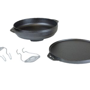 Dvoudílná litinová multifunkce Lodge "Cook-It-All"