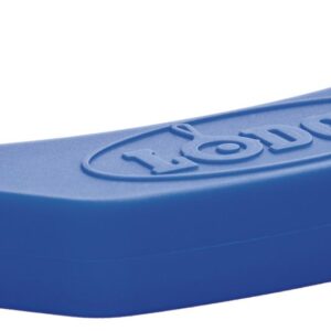 Modrý ochranný silikonový návlek na madlo litinové pánve Lodge