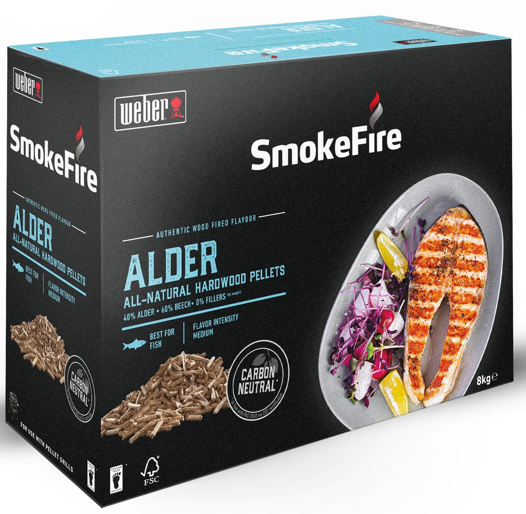 Weber dřevěné přírodní pelety OLŠE, 8 kg